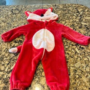 Pink and red fox costume